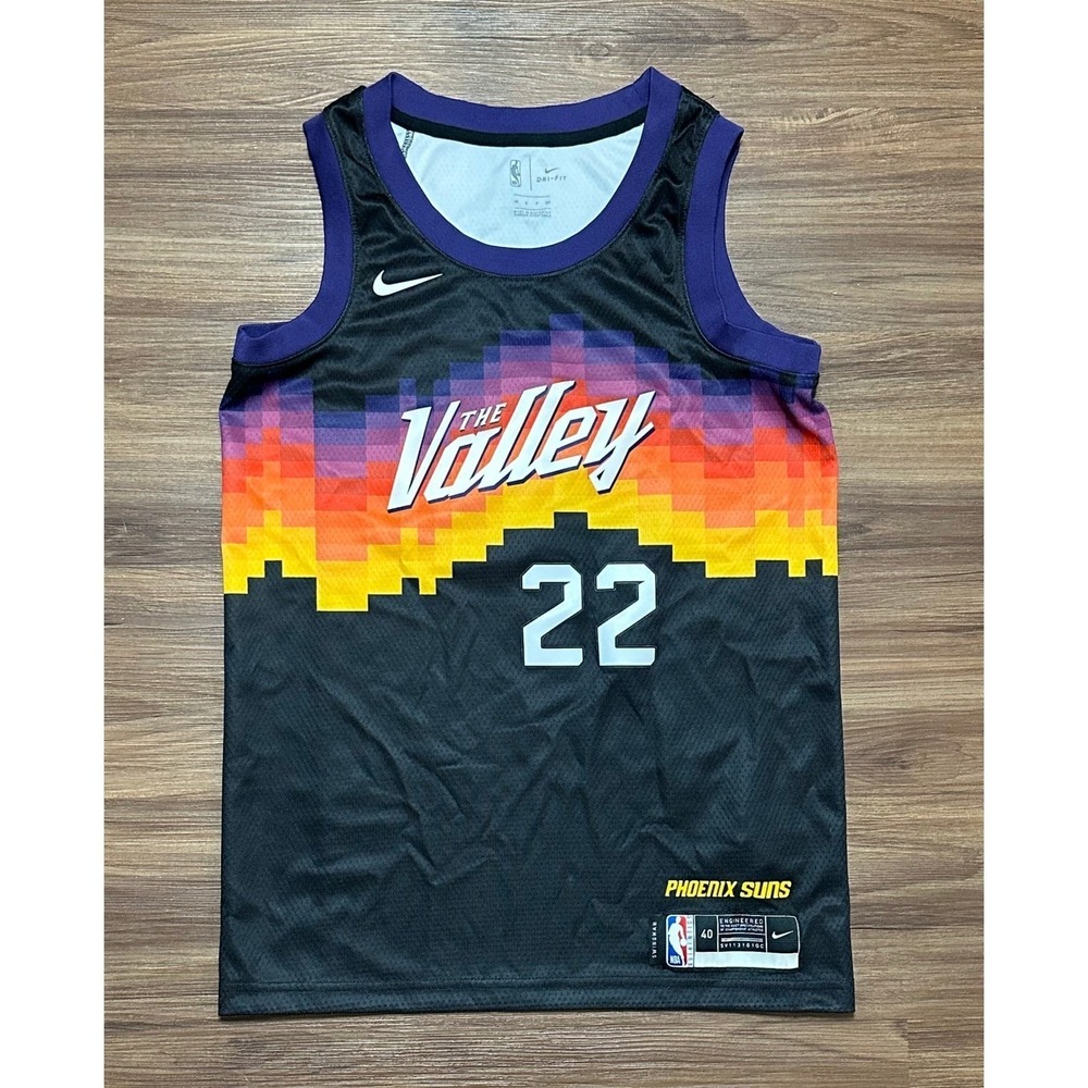 Nike Phoenix Suns Deandre Ayton #22 The Valley NBA Jersey Swingman Men's Sz S